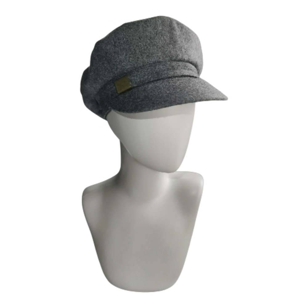 Alfred Sung Wool Newsboy Flat Cap Women Gray Baker Boy Hat Classic